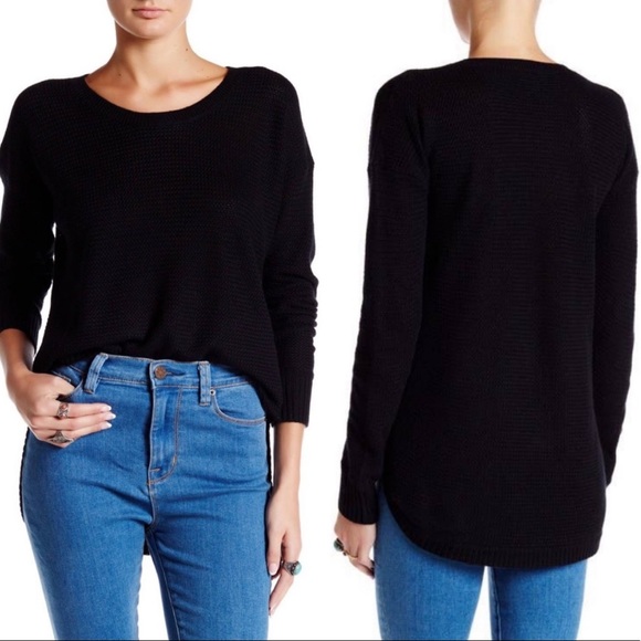 Madewell Sweaters - MADEWELL Chronicle Textured Pullover Sweater Black XS